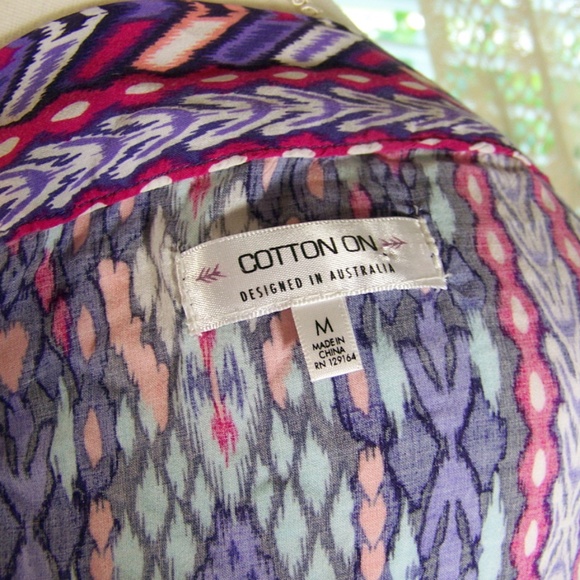 Cotton On Womens Kimono Jacket Wrap Sz M Pockets - Picture 4 of 4
